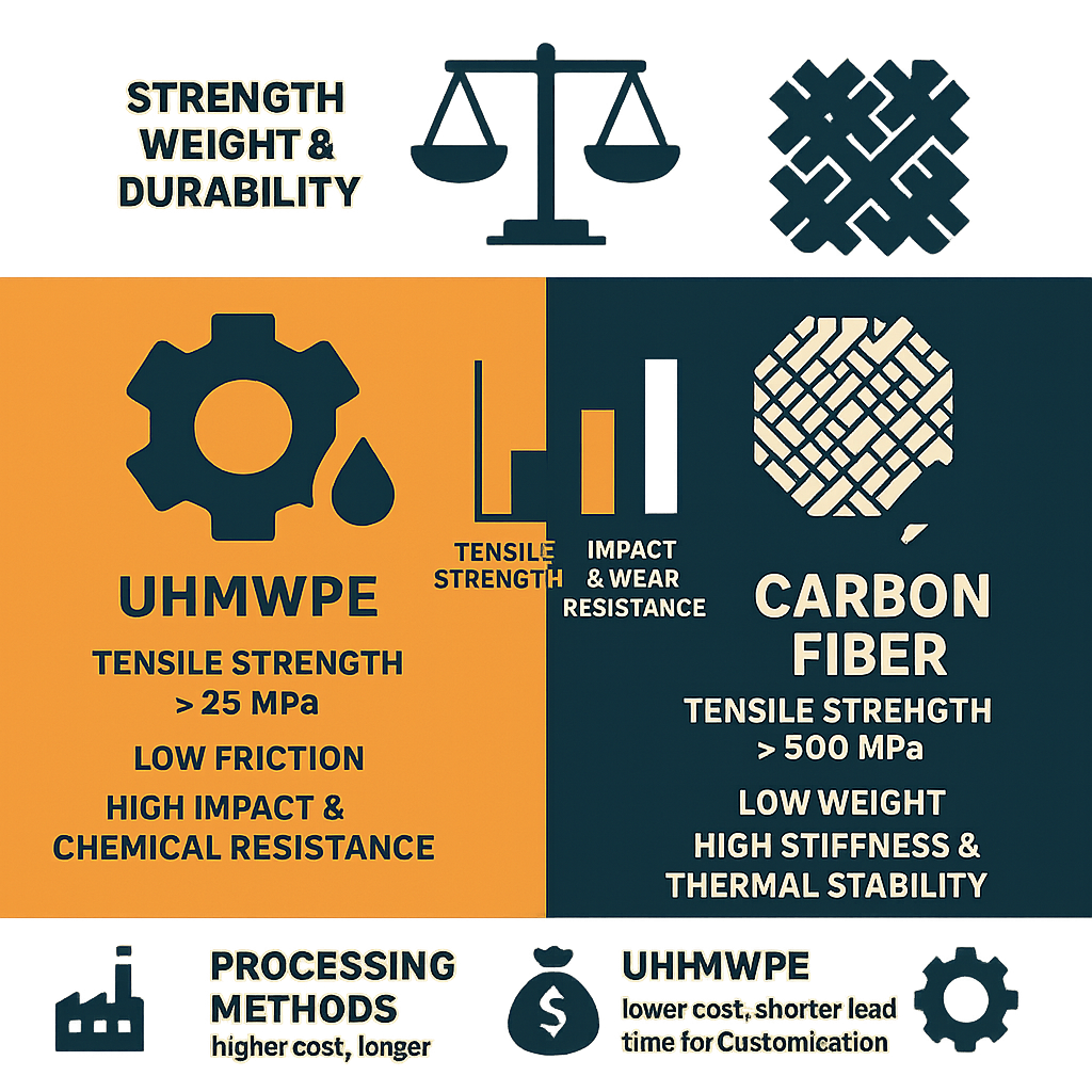 uhmwpe vs carbon fiber