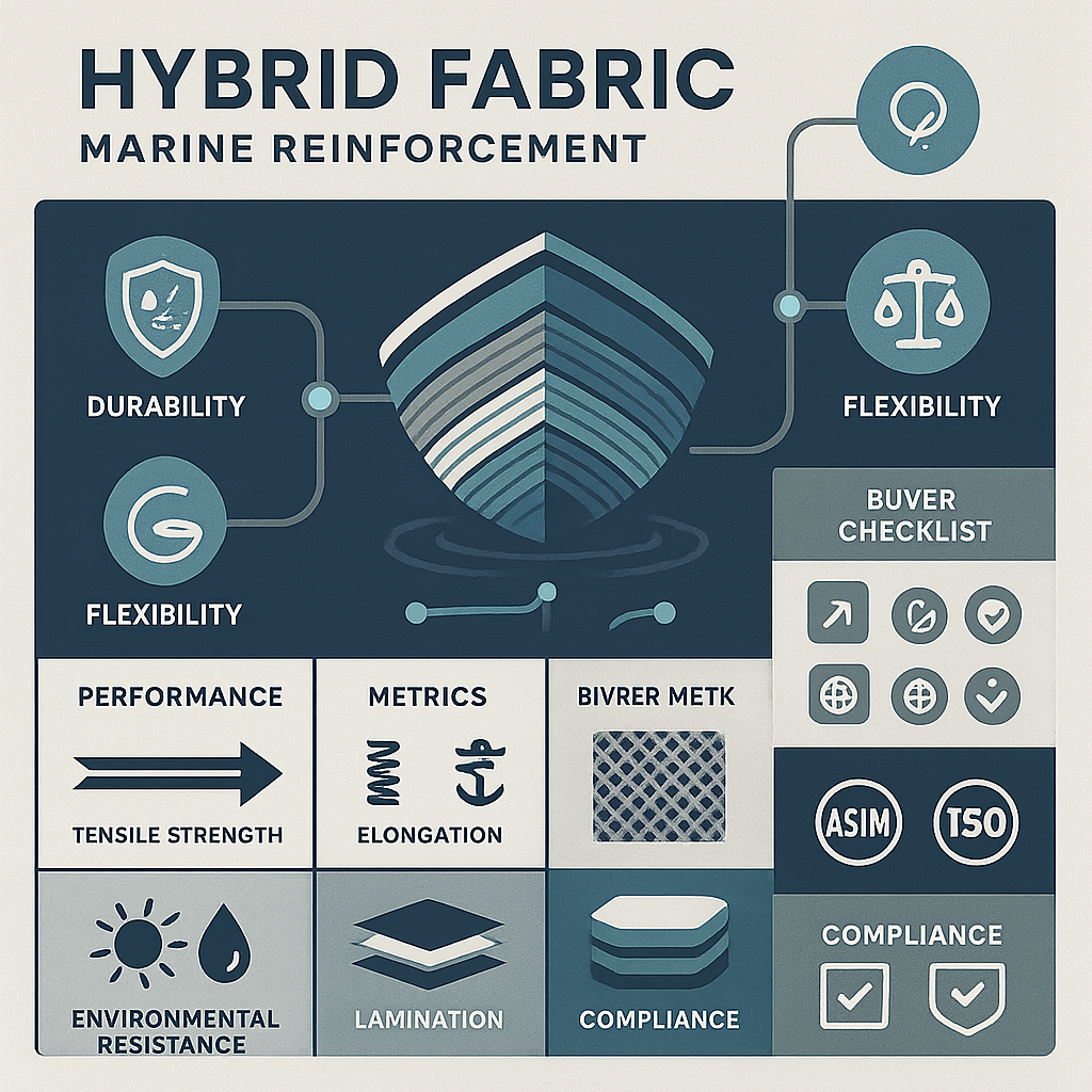 hybrid fabric for marine reinforcement