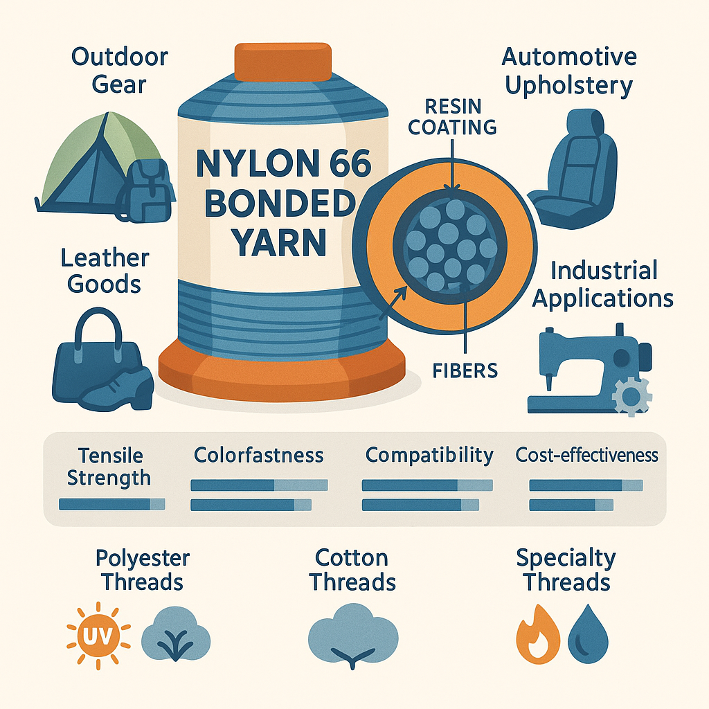 nylon 66 bonded yarn