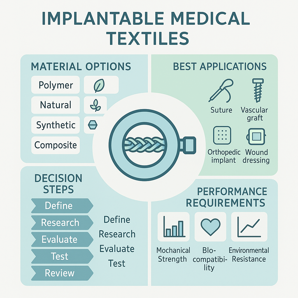 implantable medical textiles