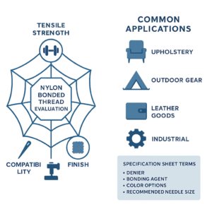 what is nylon bonded thread