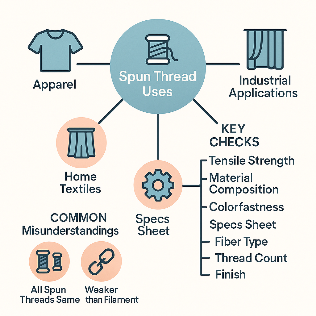 spun thread uses