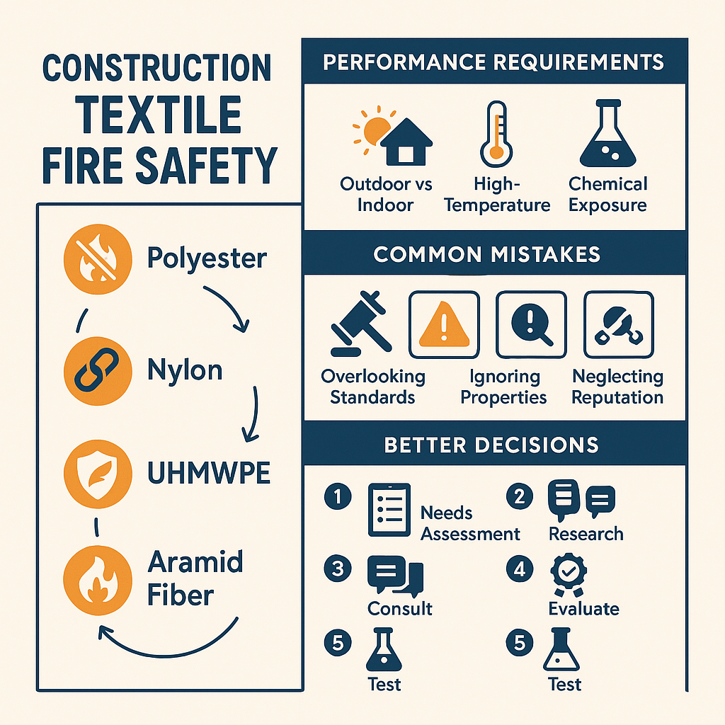 construction textile fire safety