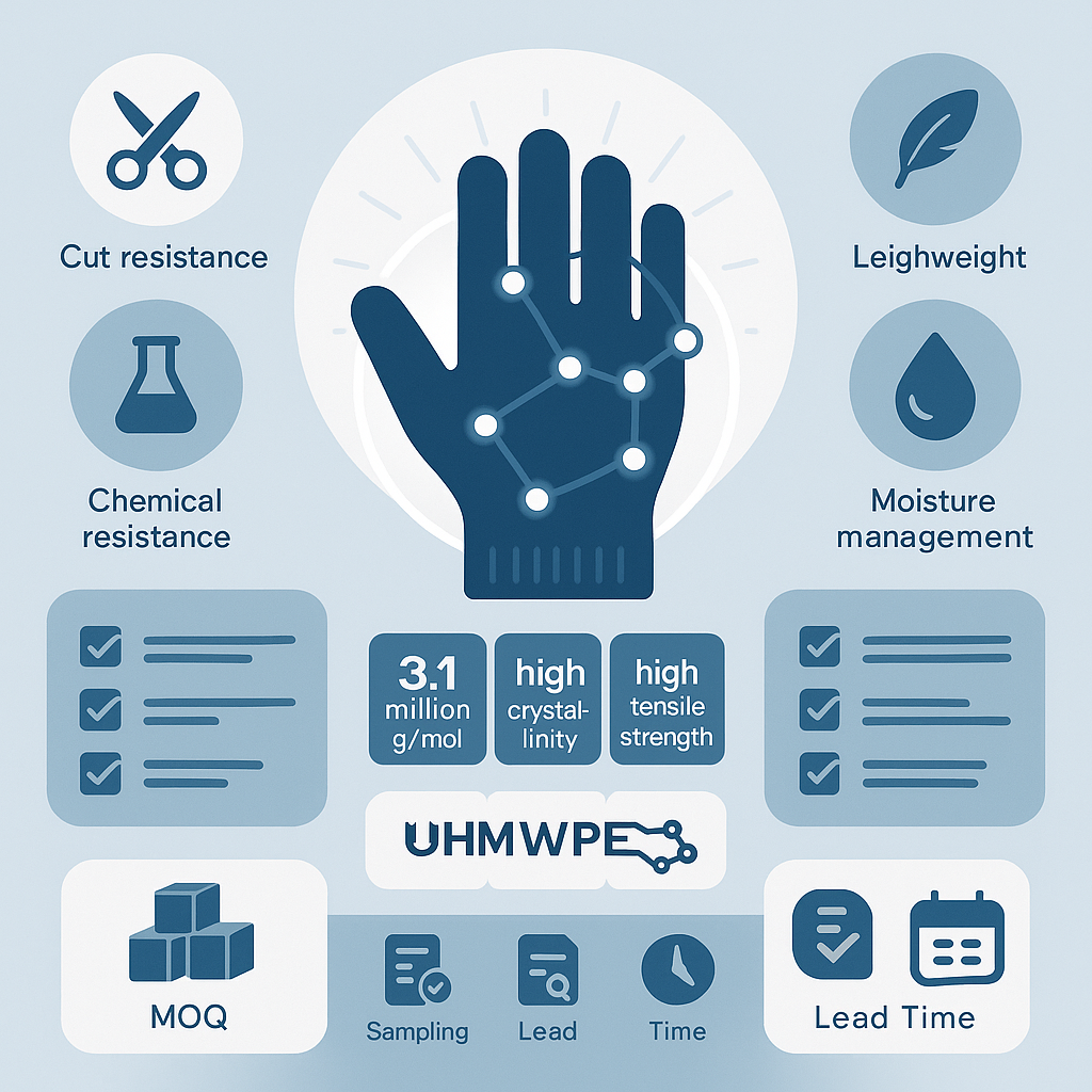 how to choose uhmwpe for cut resistant gloves