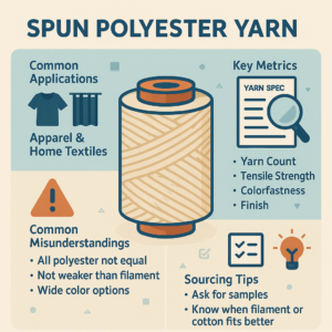 spun polyester yarn