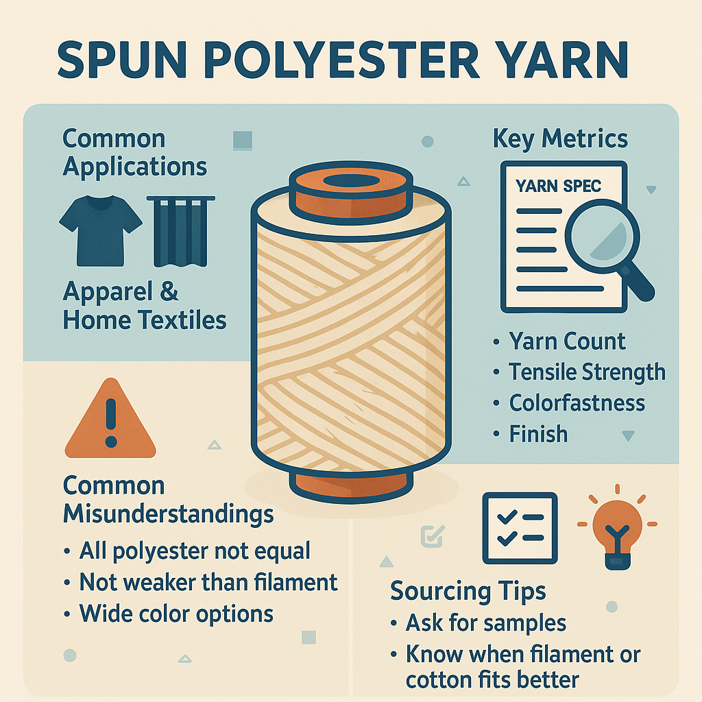 spun polyester yarn