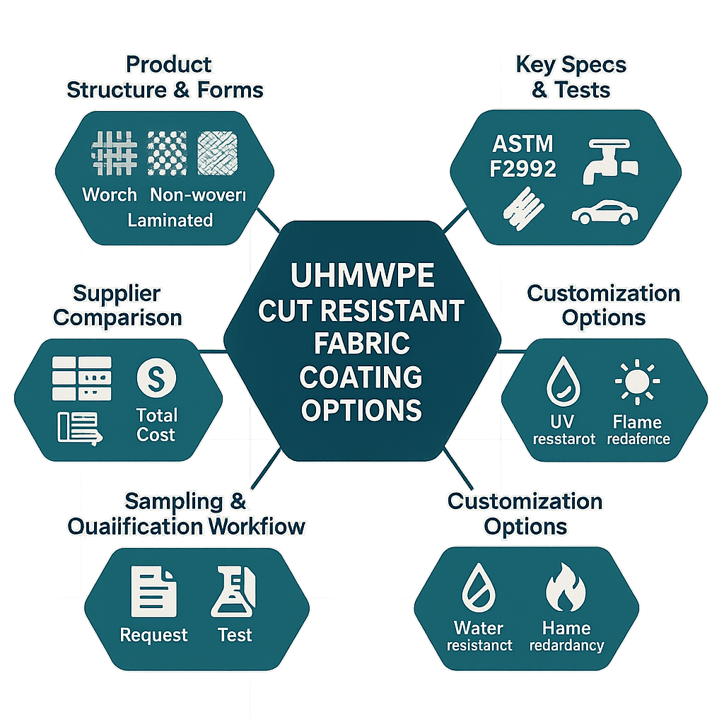 uhmwpe cut resistant fabric coating options