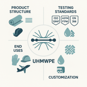 uhmwpe cut resistant fabric testing standards