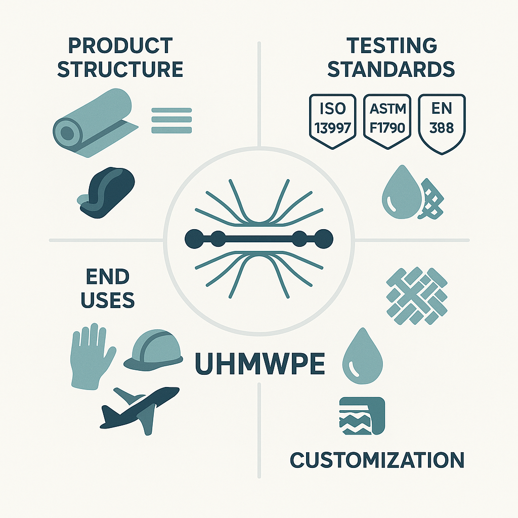 uhmwpe cut resistant fabric testing standards