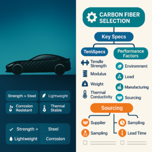 how to choose carbon fiber for automotive parts