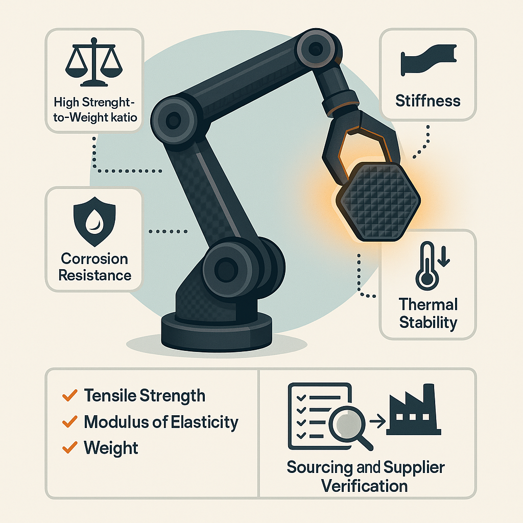 how to choose carbon fiber for robotic arms