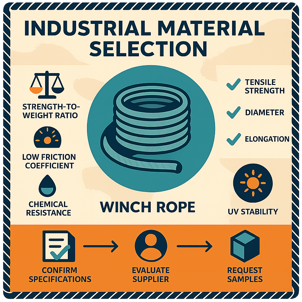 how to choose uhmwpe for winch rope