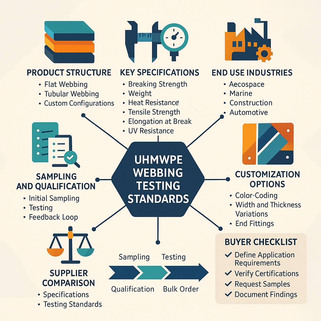 uhmwpe webbing testing standards