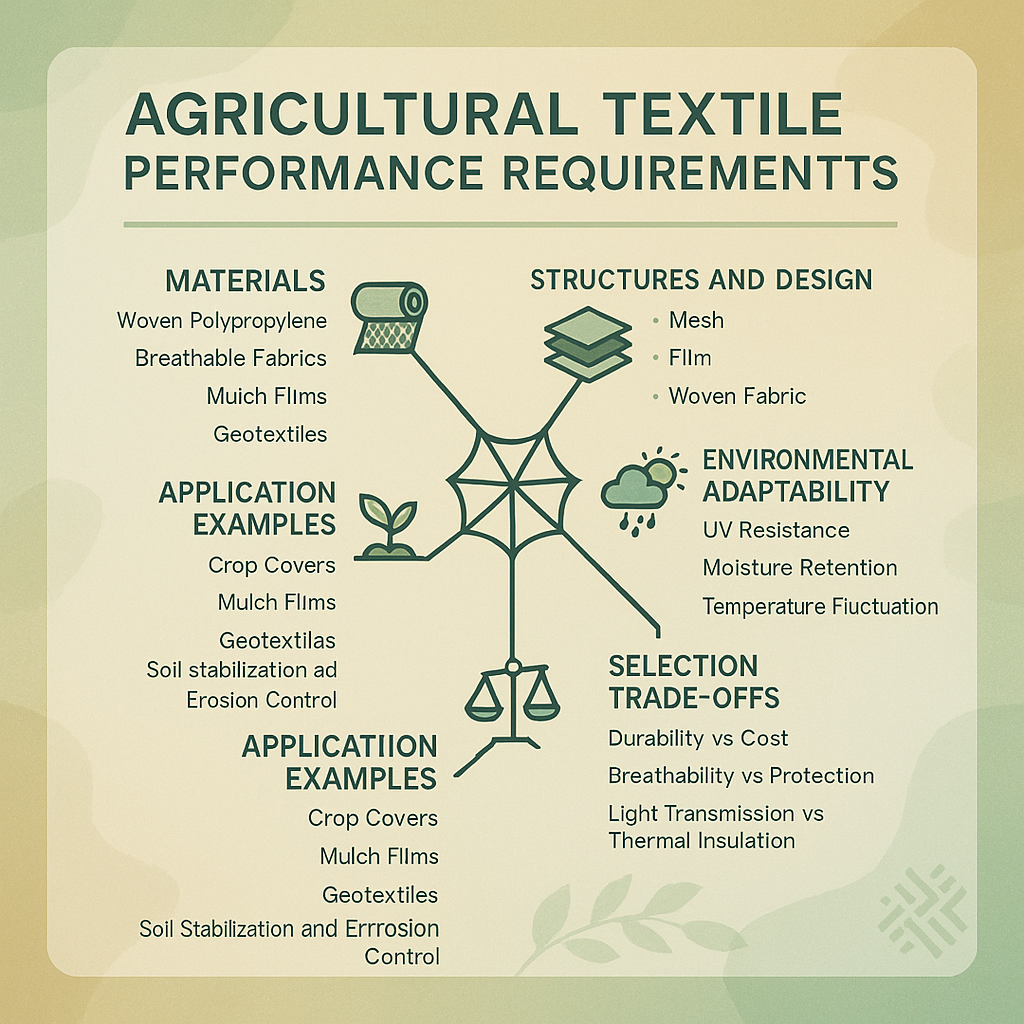 agricultural textile performance requirements