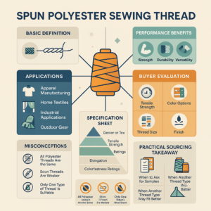 what is spun polyester sewing thread uses
