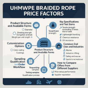uhmwpe braided rope price factors