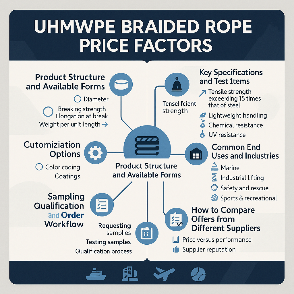 uhmwpe braided rope price factors