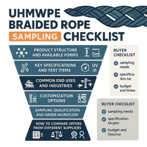 uhmwpe braided rope sampling checklist